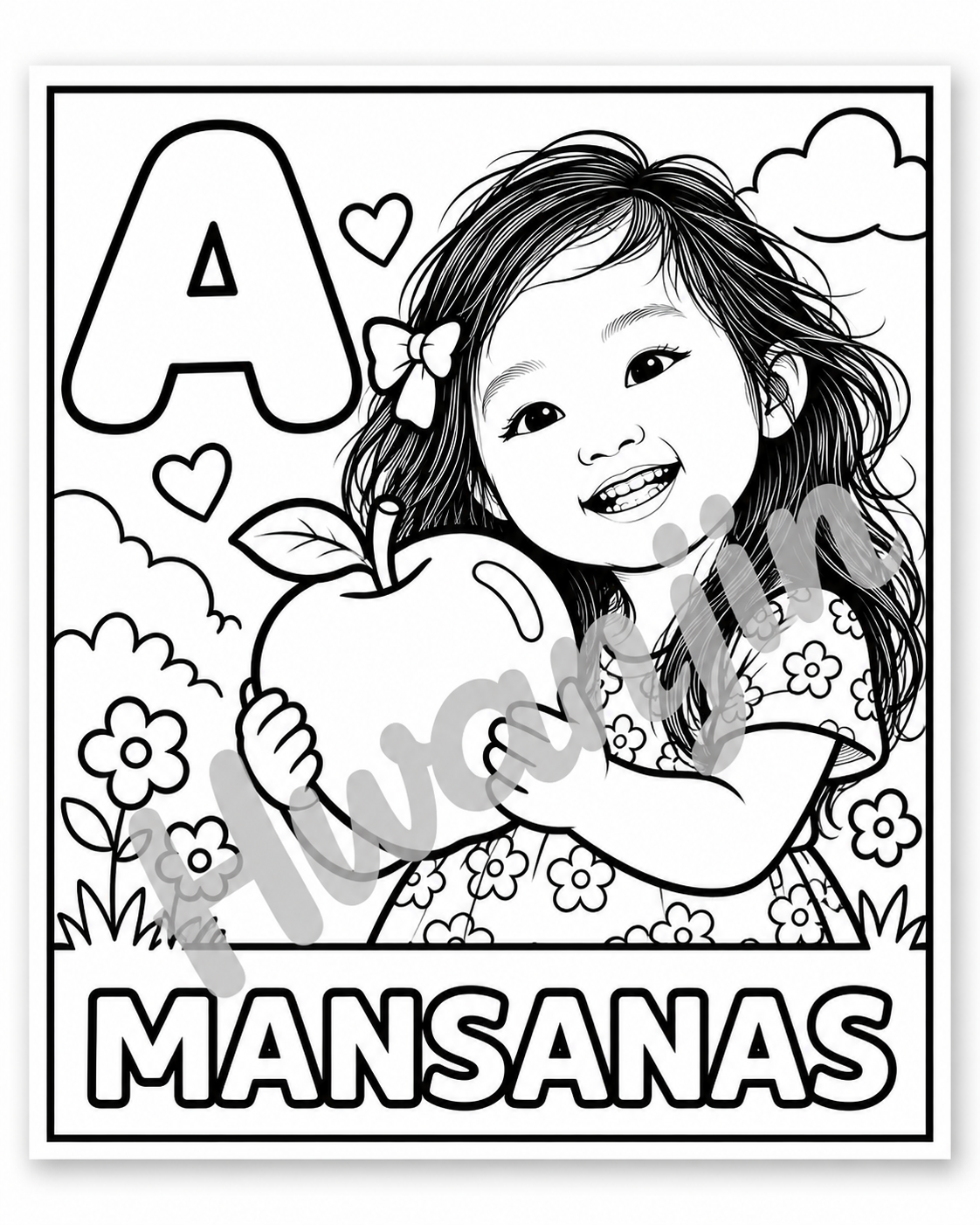 Jin & Hwan Hee's Alphabet – Bisaya/Cebuano Colouring Book - Image 2