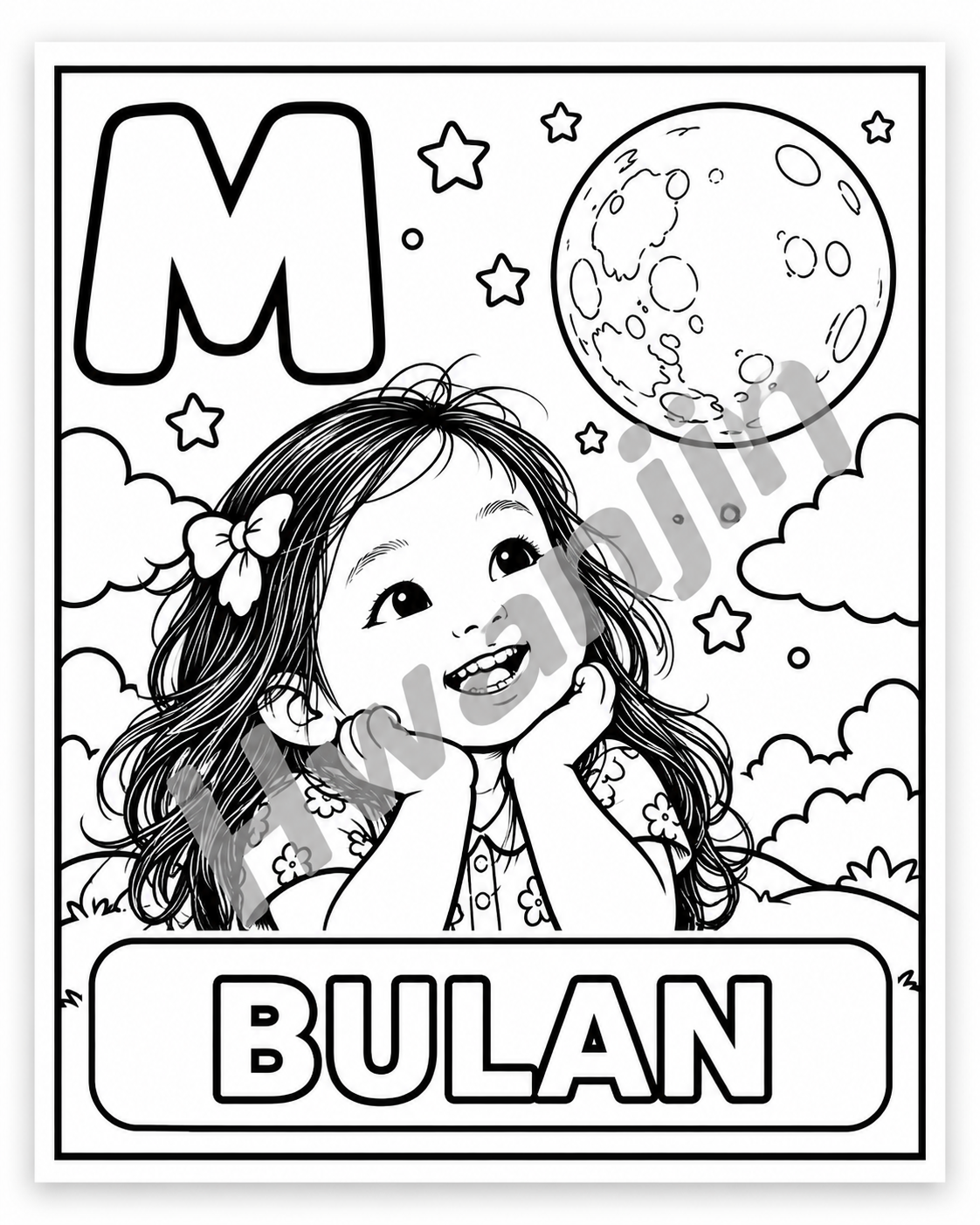 Jin & Hwan Hee's Alphabet – Bisaya/Cebuano Colouring Book - Image 3