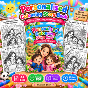 Personalised Colouring Storybook – Made Just for You